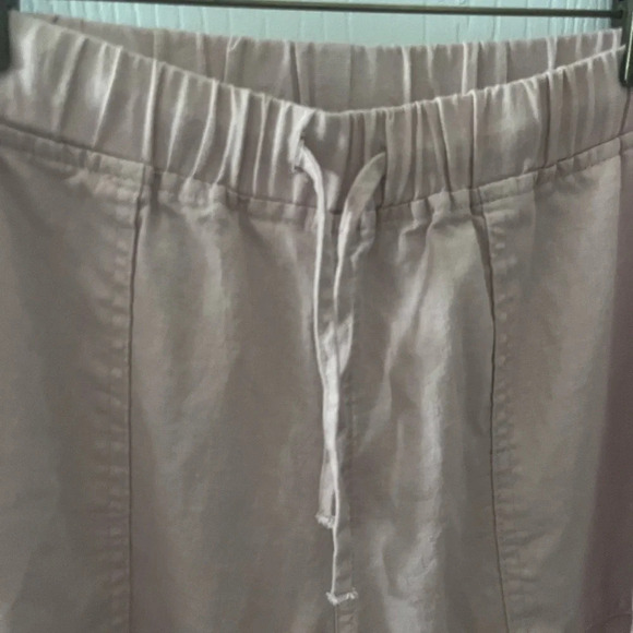 Love Tree pink linen blend pants size Large Beachy boho transitional pant - Picture 2 of 6